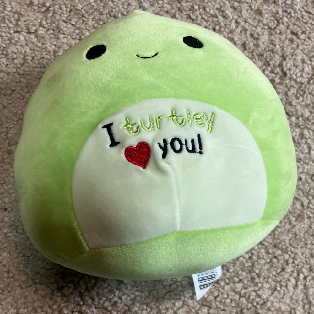 Squishmallows Henry Turtle 8” Green Plush